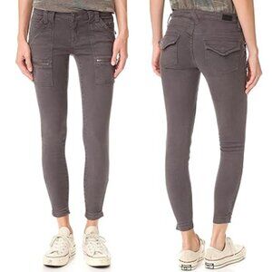 Treasure & Bond Jeans Low-Waisted Utility Skinny Storm Wash (Gray/Brown) SZ 25
